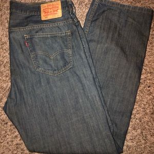 Men’s Levi’s Denim Jeans dark indigo rinse 36x34